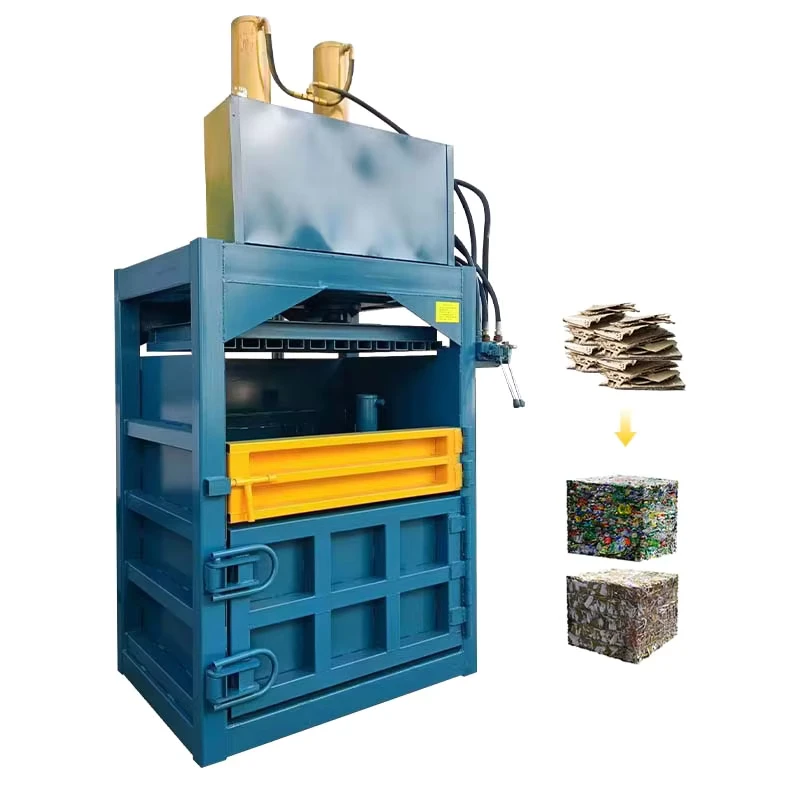 10-80T-Hydraulic-Baling-Press-Machine-Cardboard-Baler-Hydraulic-Vertical-Baler-Machine