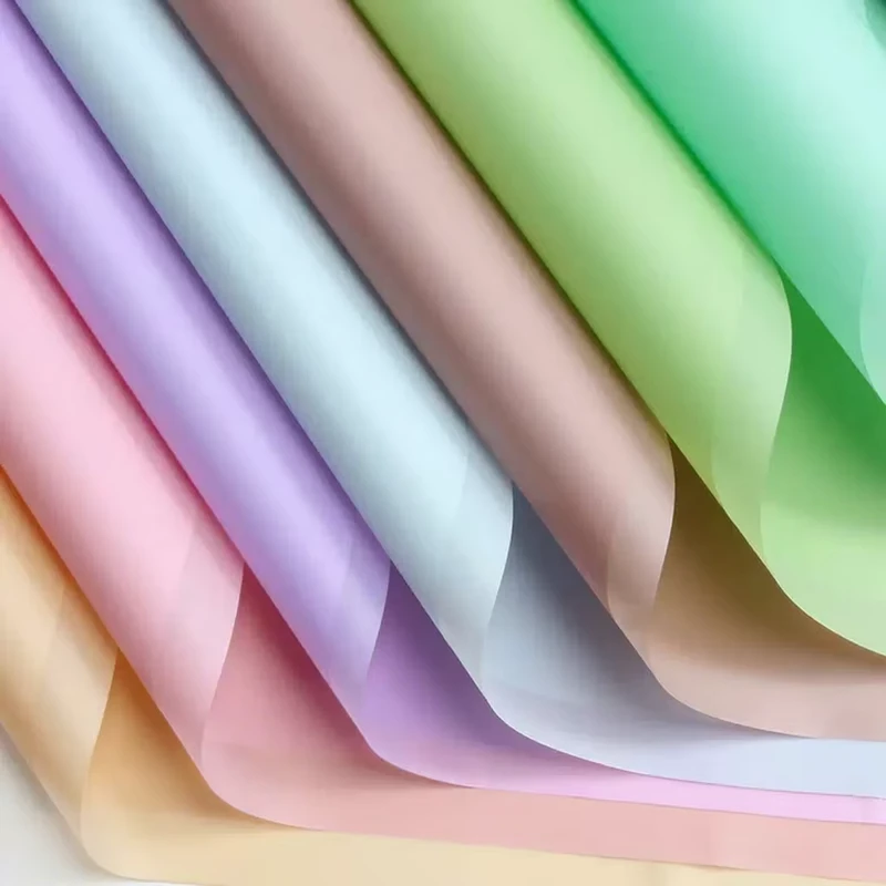 20-Pcs-pack-Recyclable-PVC-Coated-Waterproof-Solid-Color-Korean-Flower-Bouquet-Gift-Packaging-Wrapping-Paper