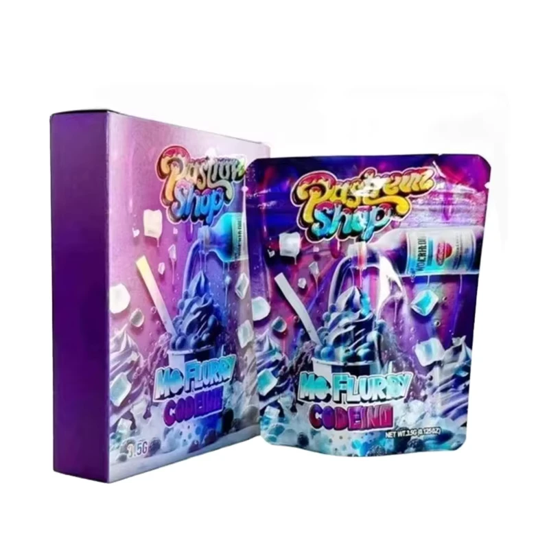 3.5g-7g-14g-28g-Plastic-Box-Packaging-Smell-Proof-Stand-up-Doypack-Bag-Child-Proof-Zipper-Mylar-Bag-with-Box