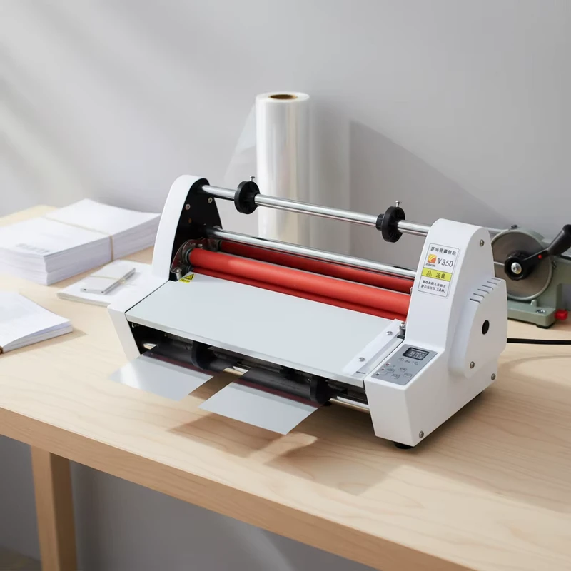 350MM-Professional-Desktop-Sheet-Thermal-Lilm-Paper-Roll-Laminating-Machine