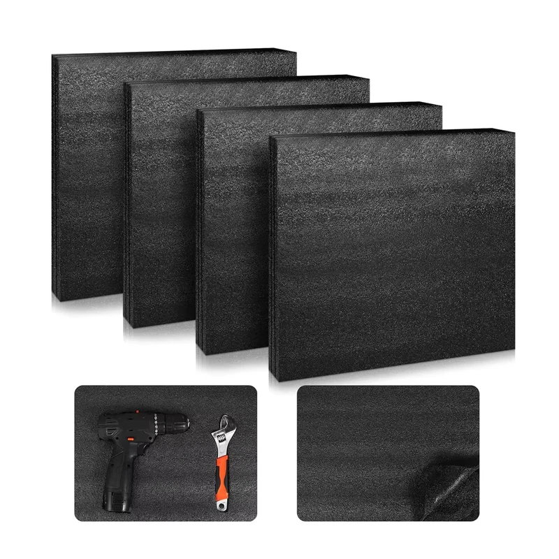 4-Pcs-Packing-Foam-Polyethylene-Foam-Sheet-Customizable-Thick-Packing-Material-Foam-Packing-Shipping-Crafts-Toolbox