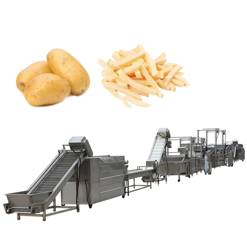 4-Tons-8-Tons-Automatic-Frozen-Fries-Chips-Production-Packing-Line-Potato-Washing-Cutting-Refrigeration-Packing-Machine
