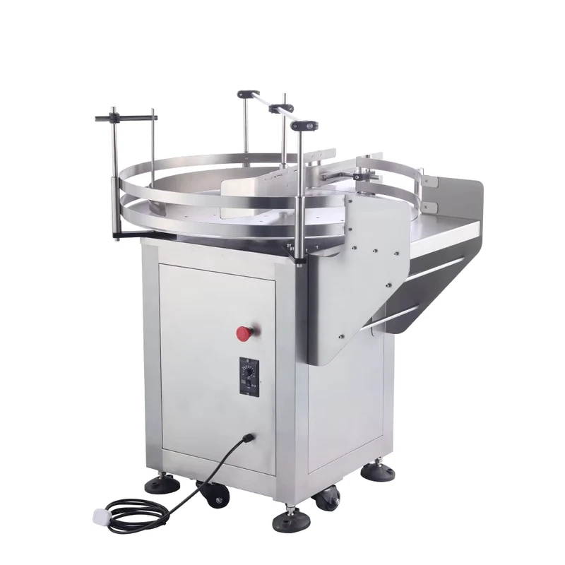 ALUISI-Glass-Bottle-Turntable-Bottle-Unscrambler-Feeder-PET-Plastic-Stainless-Steel-Aluminum-Can-Food-Production-Line