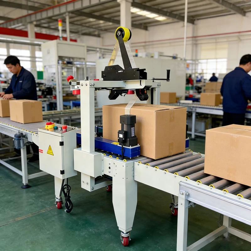 AUSIM-PACK-SFX-07-Electric-Small-Box-Sealer-Semi-Automatic-Carton-Packaging-Machine-for-Paper-Materials-Case-Drive