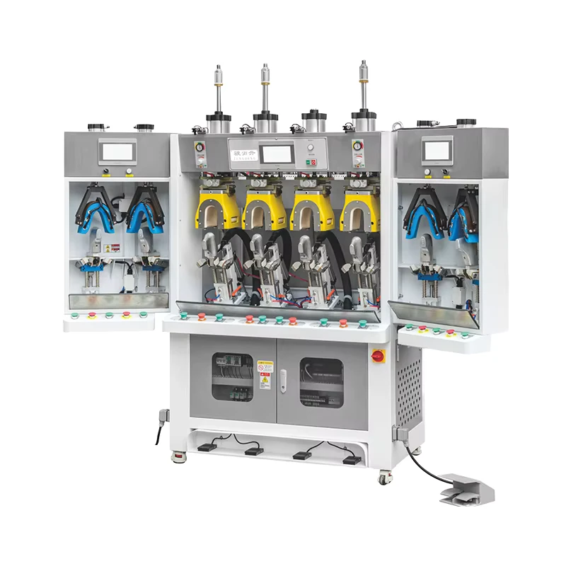 Auto-Air-Bag-Shoe-Making-Machine-Safety-Sport-Casual-Shoe-Back-Part-Counter-Moulding-Forming-Machine-Four-Two-Cold-Molding