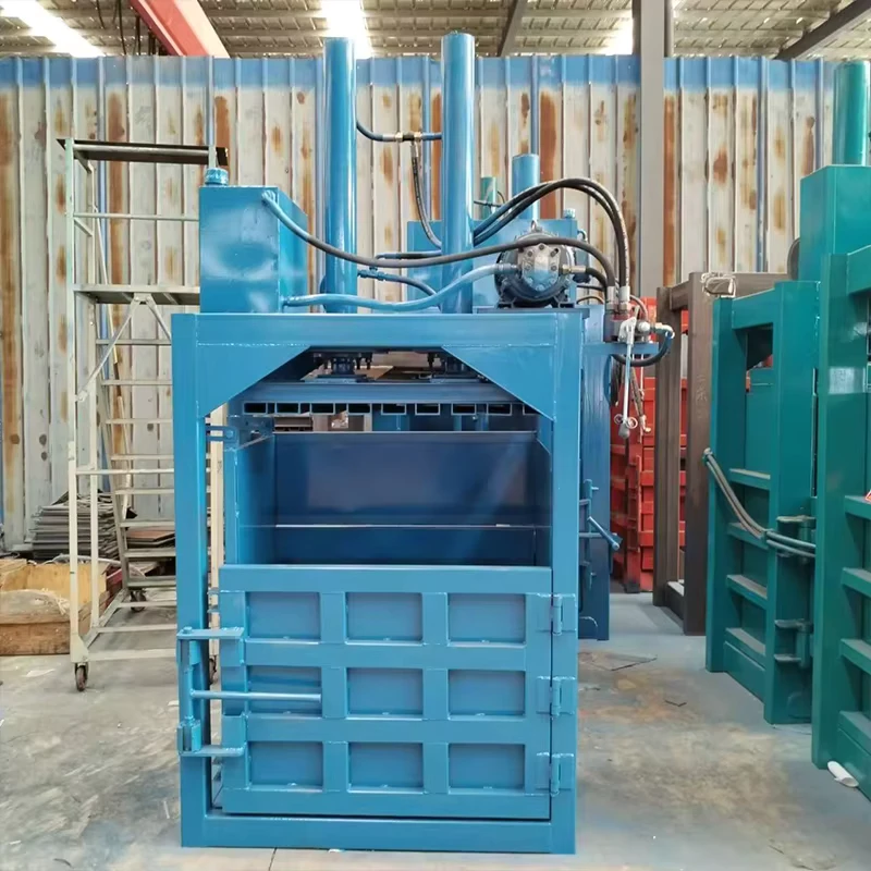 Auto-Operation-and-Low-Maintenance-Vertical-Hydraulic-Baling-Press-for-Waste-Fabrics-and-Clothing-1