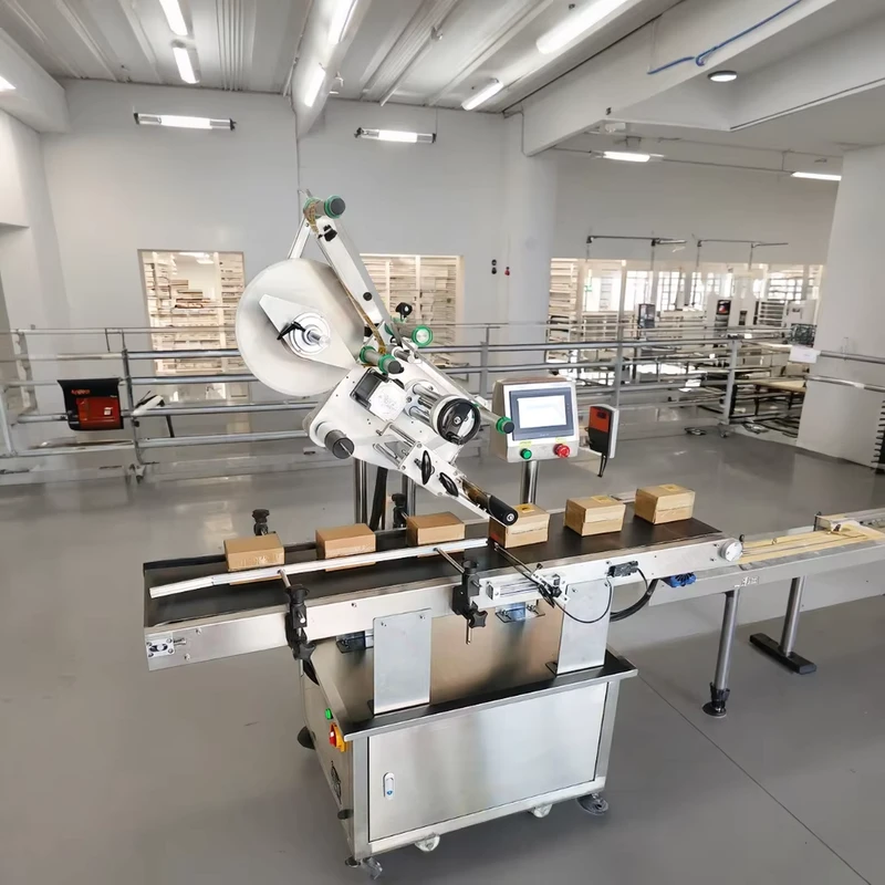 Auto-Small-Carton-or-Food-Box-Labeling-Machine-for-Flat-Top-Surface-Sticker-Labeler