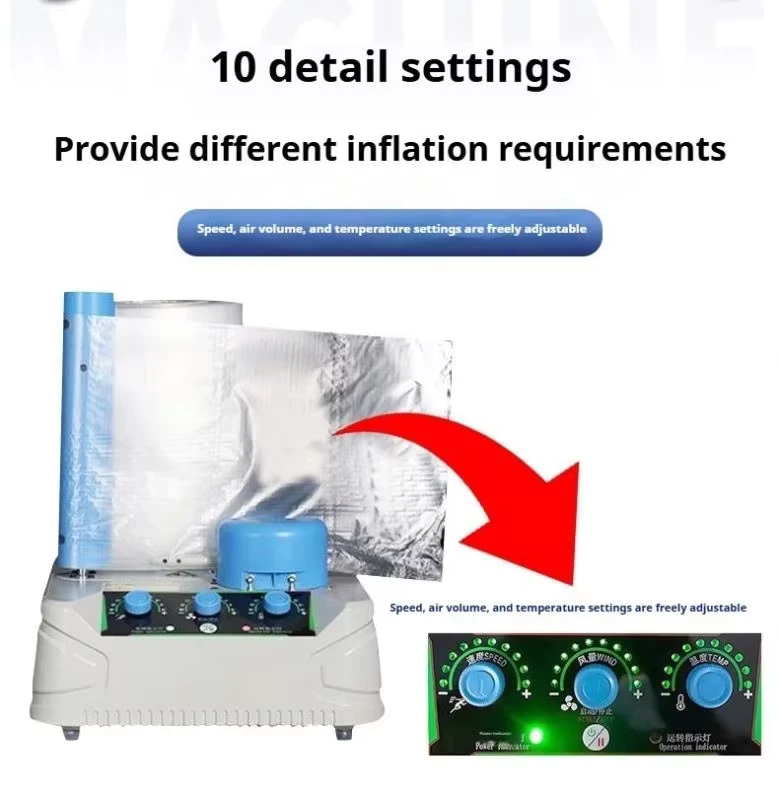 Automatic-Air-filled-Sealing-Air-Bag-Packing-Pillow-Filling-Bubble-Air-Inflatable-Wrap-Roll-Cushion-Machine