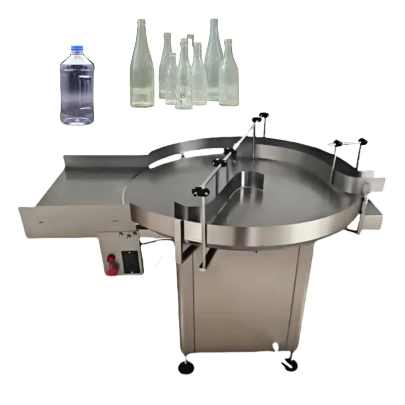 Automatic-Bottle-Unscrambler-Rotary-Accumulation-Table-for-Glass-Bottle-PET-Plastic-Bottle
