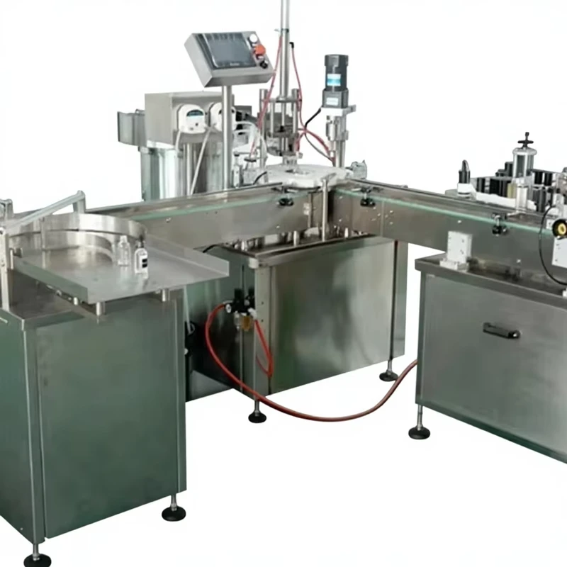 Automatic-Electric-Eye-Drop-Production-Line-Beverage-Chemical-High-Accuracy-Bottle-Unscrambler-Plugging-Capping-Motor-Driven