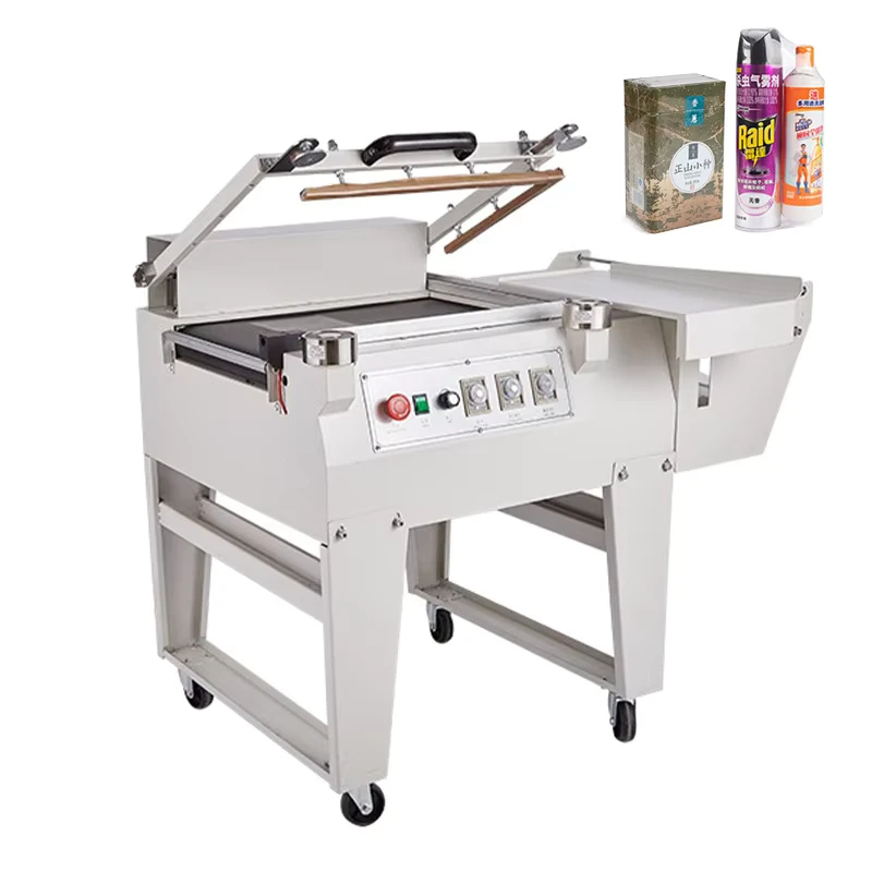 Automatic-Electric-Thermal-Shrink-Wrap-Machine-All-One-Sealing-Cutting-Plastic-Packaging-for-Food-Shoes-Containers