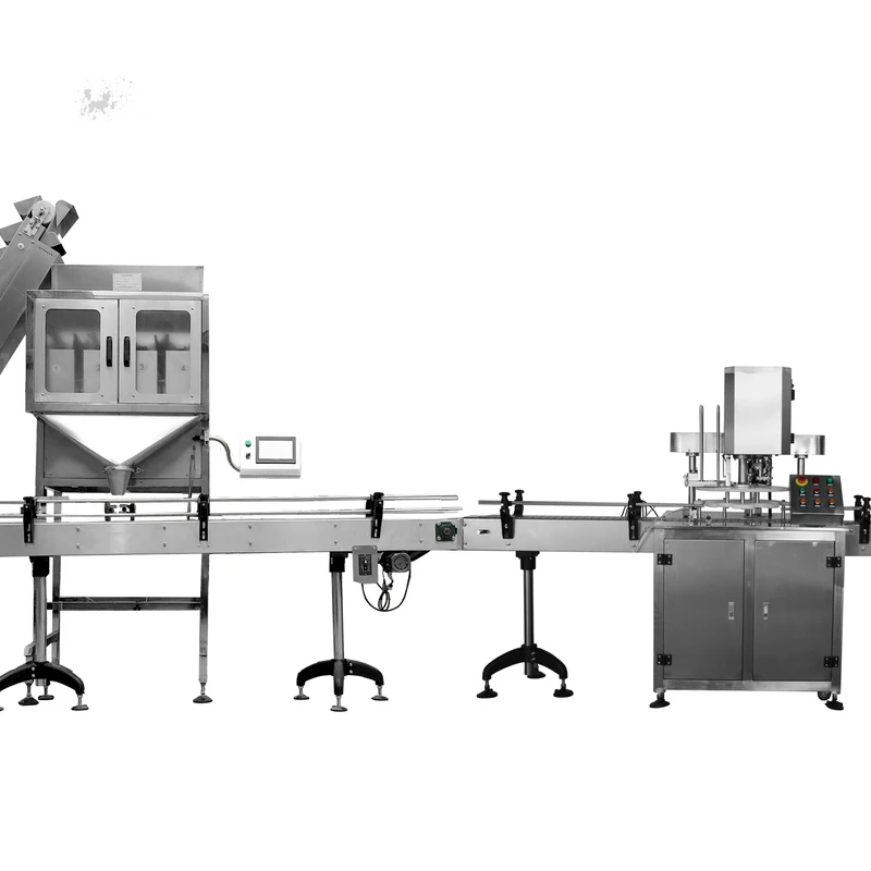 Automatic-Food-Grade-Mix-Nuts-Peanut-Cashew-Plastic-Glass-Jar-Can-Bottle-Filling-Capping-Packing-Production-Line