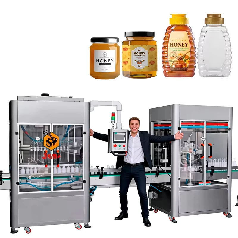 Automatic-Honey-Syrup-Processing-Packaging-Line-Honey-Jar-Filling-Capping-Labeling-Machine-Honey-Bottle-Filling-Packing-Machine