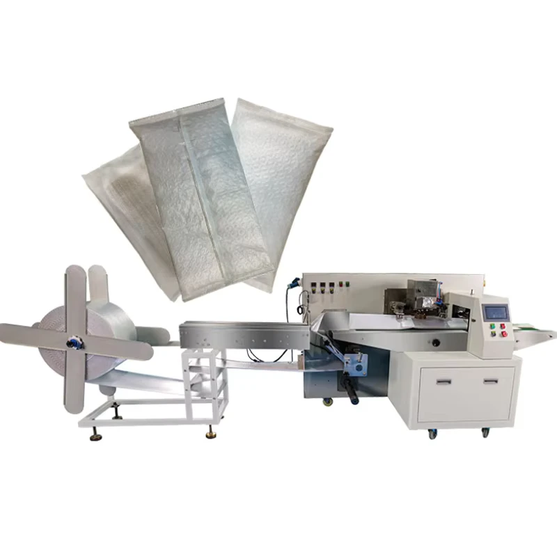 Automatic-Horizontal-Bubble-Film-Wrap-Packing-Machine-for-Food-Filling-Courier-Bag-Shoes-Carton-Box-Paper-Plate-Packing