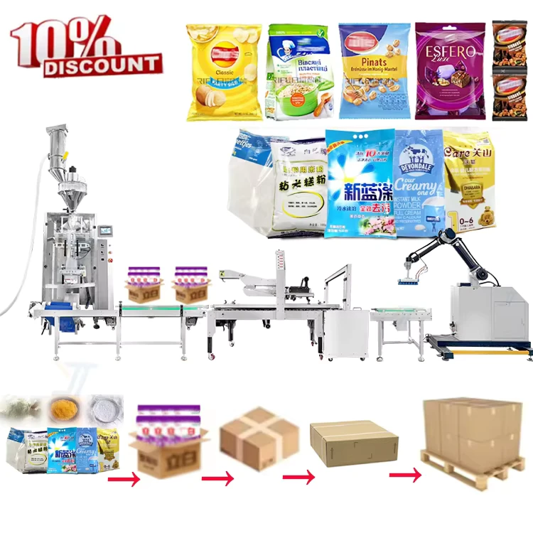Automatic-Multi-function-Paper-Bag-Filling-Carton-Production-Line-with-Palletizing-Robot-for-Seasoning-Powder-Flour-Easy-Operate