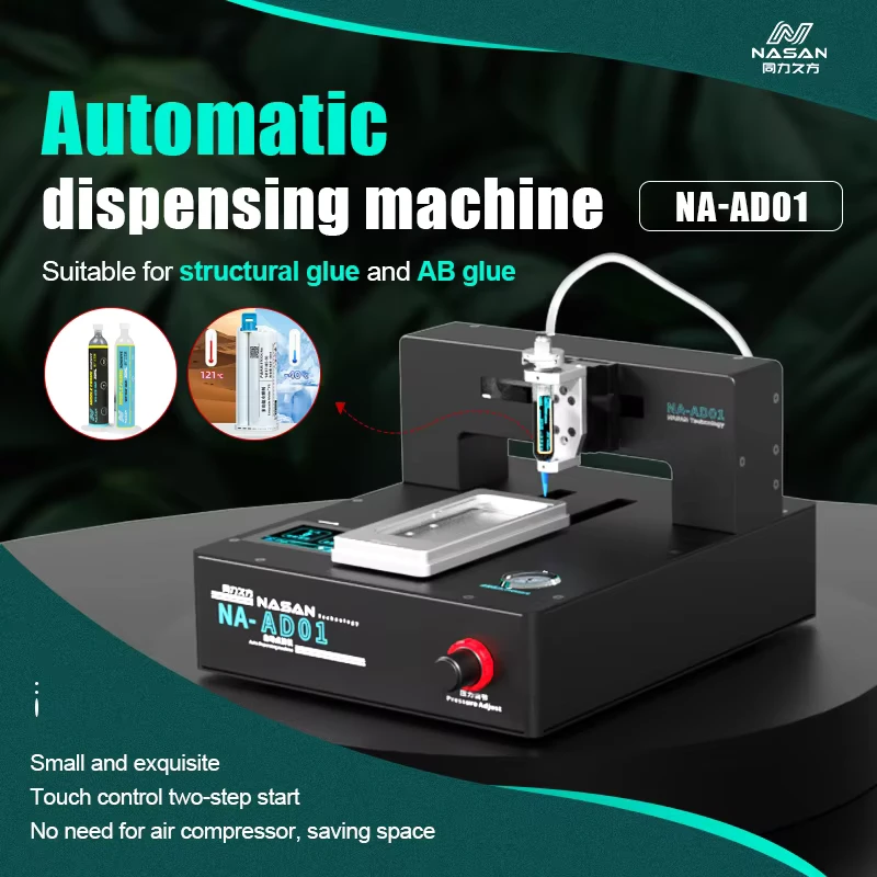Automatic-NA-AD01-Frame-Glue-Dispenser-Machine-With-Cooling-System-for-Phone-Frame-Back-Glass-Gluing-With-Full-Set-Mold