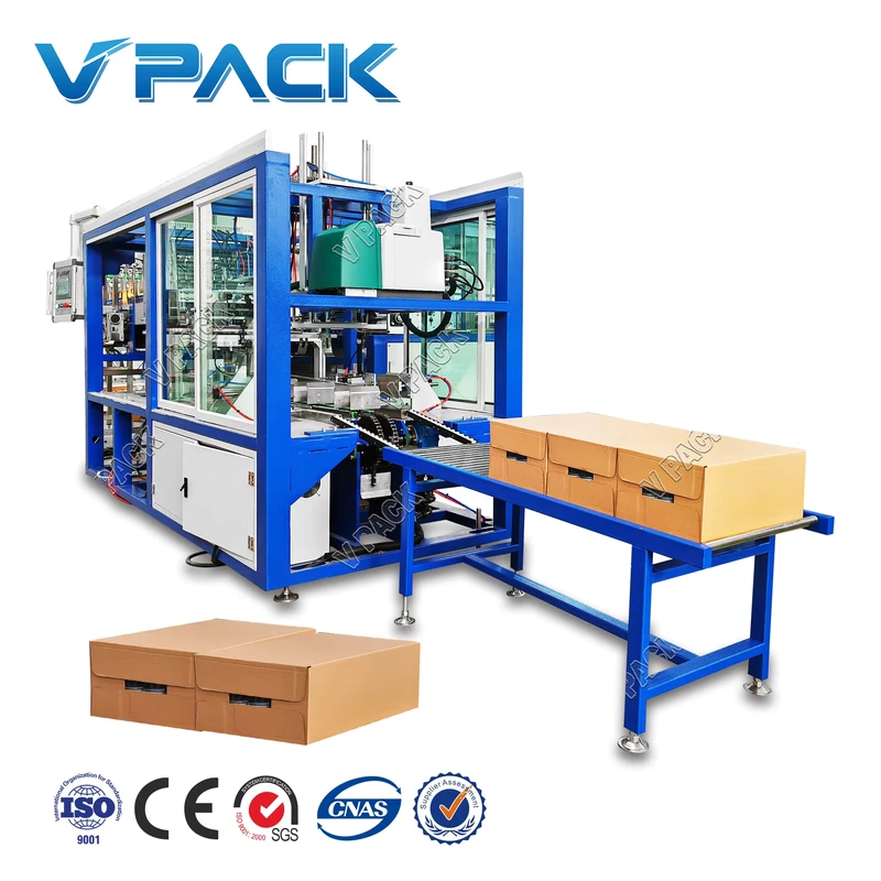 Automatic-One-piece-Adhesive-Tape-Sealing-Cardboard-Box-Strapping-Machine-Grab-Type-case-Packing-Machine-for-PET-Plastic-Bottle