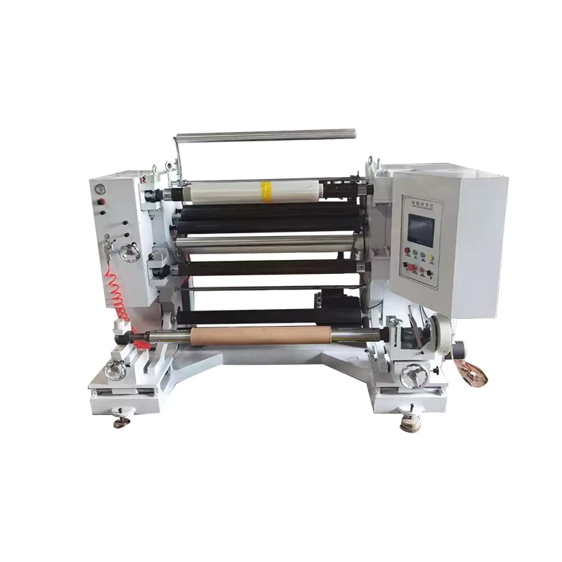 Automatic-PLC-Core-Slitter-Pearl-Cotton-Fabric-Kraft-Paper-Cutting-Rewinding-Machine-4.5KW-220V-440V-1-Year-Warranty