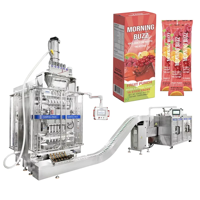 Automatic-Packaging-Line-Stick-Pack-Small-Bag-Multi-lane-Sachet-Fruit-Powder-Packing-Filling-Machine