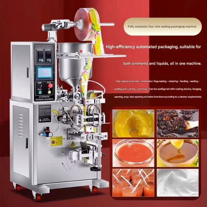 Automatic-Pouch-Filling-Machine-and-Sauce-Sachet-Packing-Machine-for-Single-Serve-Portions