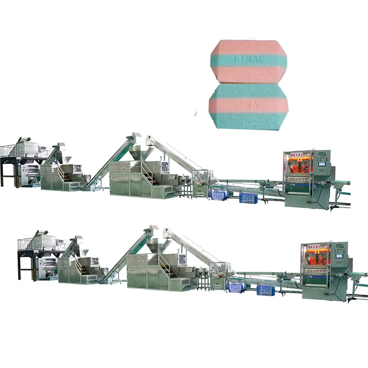 Automatic-Production-Line-Laundry-Toilet-Solid-Bar-Double-Color-Soap-Making-Machine-Full-Line-Multi-Function-Packaging-Machine