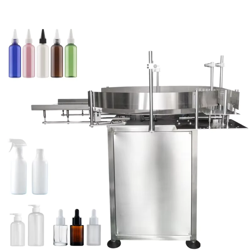 Automatic-Rotating-Turntable-Glass-Round-Bottle-Can-Tin-Rotary-Feeding-Accumulation-Unscrambler-Bottle-Feeder-Table-Machines