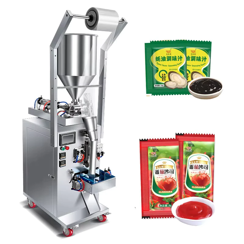 Automatic-Tomato-Ketchup-Pouch-Packing-Machine-Liquid-Yogurt-Packaging-Machine-Sauce-Salad-Paste-Sachet-PLC-Core-Components