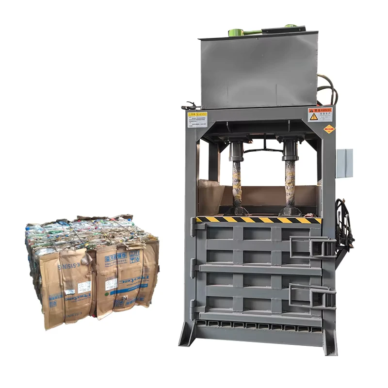 Automatic-Used-Clothing-Textile-Baling-Machine-Hydraulic-Vertical-Scrap-Baler-Waste-Plastic-Paper-Press-Baling