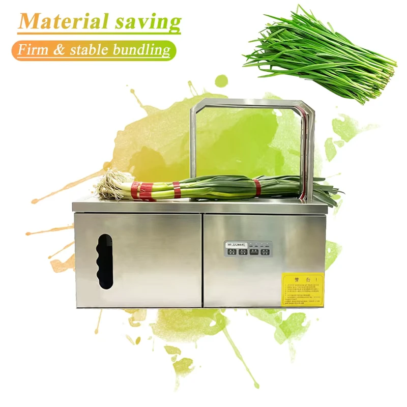 Automatic-Vegetable-Strapping-Machine-Ensures-Fast-and-Hygienic-Bundling-for-Various-Leafy-Vegetables