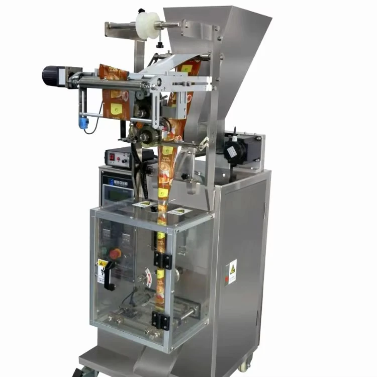 Automatic-Vertical-Pouch-Packing-Machine-for-Food-with-Filling-Sealing-Coating-Functions
