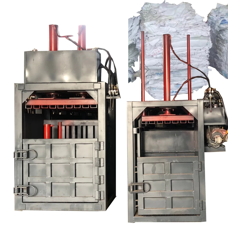 Automation-Waste-Paper-Bottle-Baling-Press-Machine-Vertical-Hydraulic-Baling-Machine-Cardboard-Box-Baler-Machine-for-Clothing
