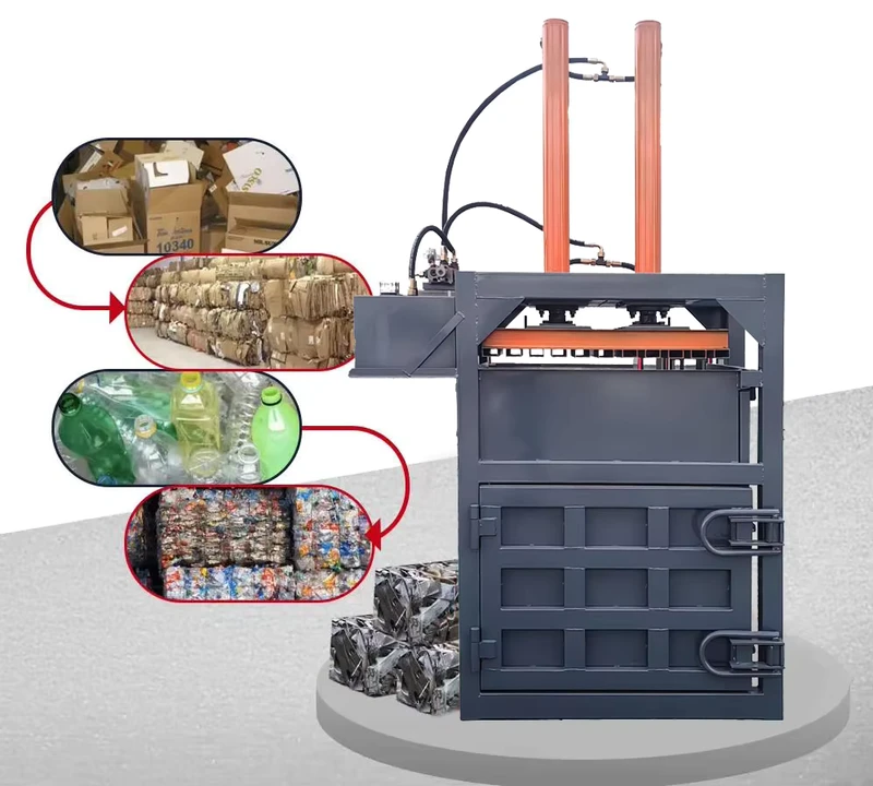 Baling-Machine-Compactor-Chips-Baling-Carton-and-Plastic-D41140TON-11KW-Machine