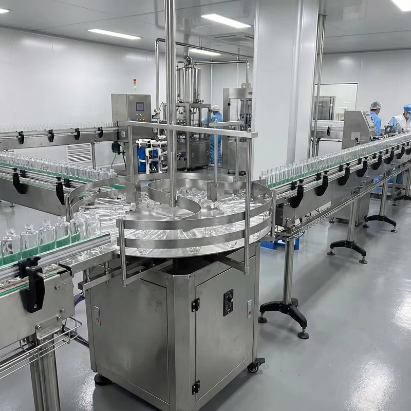 Beiheng-Stainless-Steel-Automatic-Multi-Voltage-Bottle-Turn-Rotary-Accumulation-Table-Unscrambler-CE