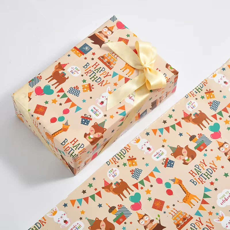 Cartoon-Packaging-Paper-Coated-Paper-Color-Printing-Thickened-Gift-Wrapping-Paper-for-Childrens-Birthday