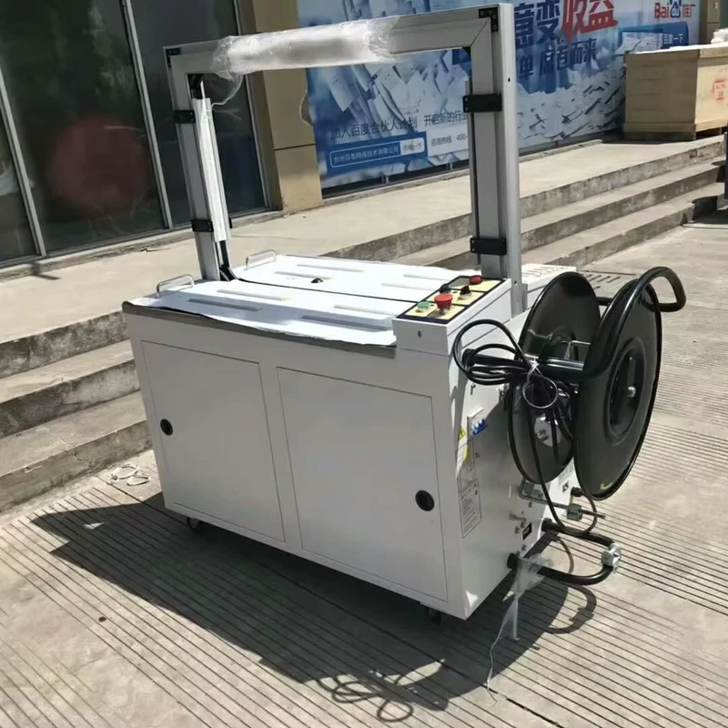 Chinese-Supplied-New-Design-Fully-Automatic-Strapping-Machine-for-Carton-Box-PP-Belt-Carton-Box-Packing-Machine