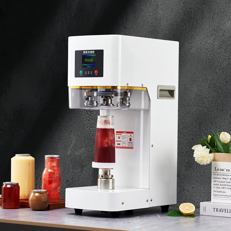 Commercial-Automatic-Electric-Heat-Seal-Capping-Machine-PET-250ml-330ml-500ml-Cans-Sealing-Machine-for-Milk-Tea-Beverage-Drink