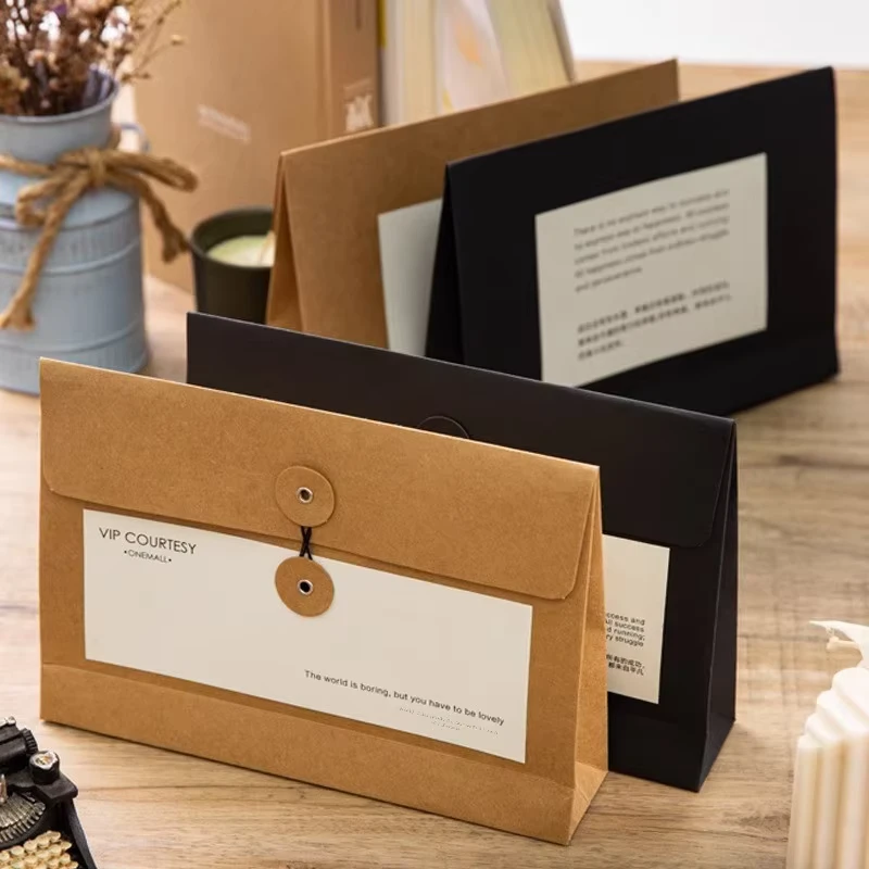 Custom-Logo-A5-Brown-Kraft-Paper-Envelope-With-Button-String-Closure-Eco-Friendly-Gift-Document-Packaging-Paper-Bag-for-Coffee