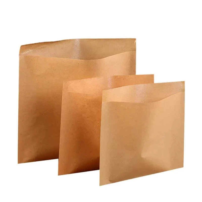 Custom-Logo-PE-Coated-Greaseproof-Kraft-Paper-Bags-Bakery-Sandwich-Cookie-Wrap-and-Snack-Baggies-Sleeves-Food-Packaging