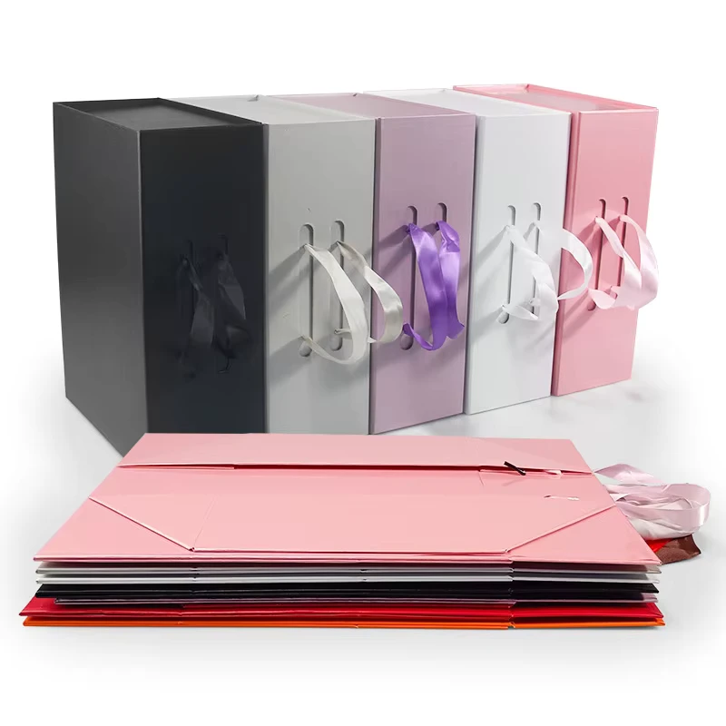 Custom-Paper-Box-Luxury-Flip-Top-Magnetic-Clothing-Packaging-Foldable-Luxury-Jewelry-Perfume-Gift-Box-Ribbon-Made-Paper-Foil-1