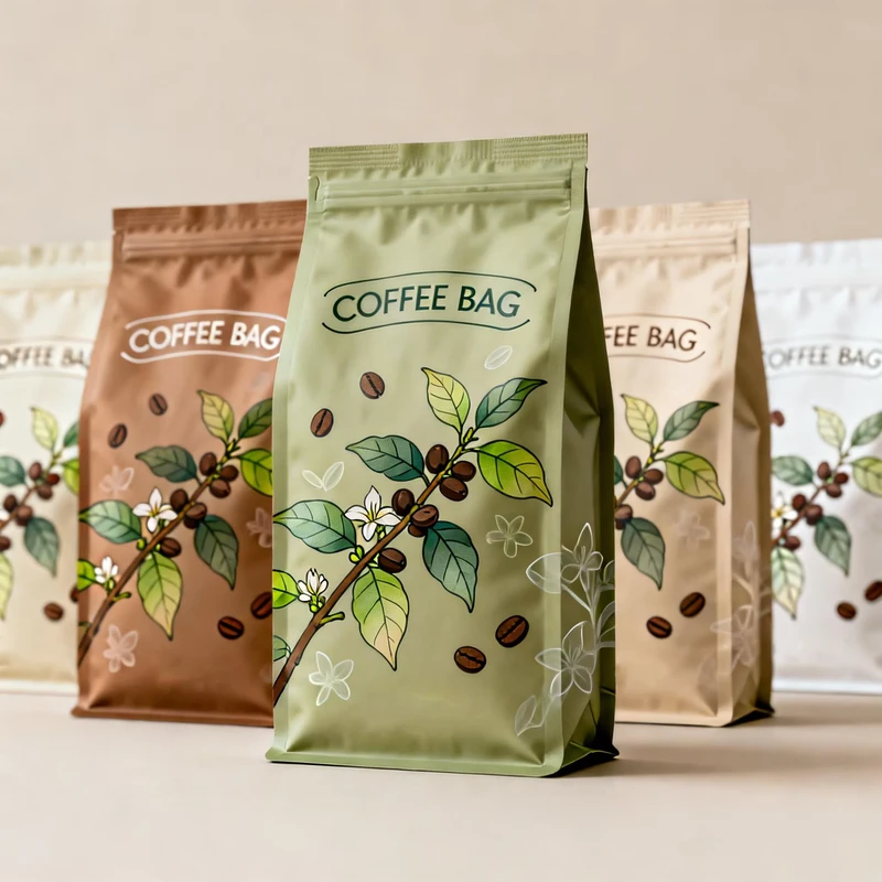 Custom-Printed-Moisture-Proof-Food-Packaging-Matte-Printed-250g-Coffee-Shop-Empty-Coffee-Bean-Packaging-Bag-Flat-Box-Bottom