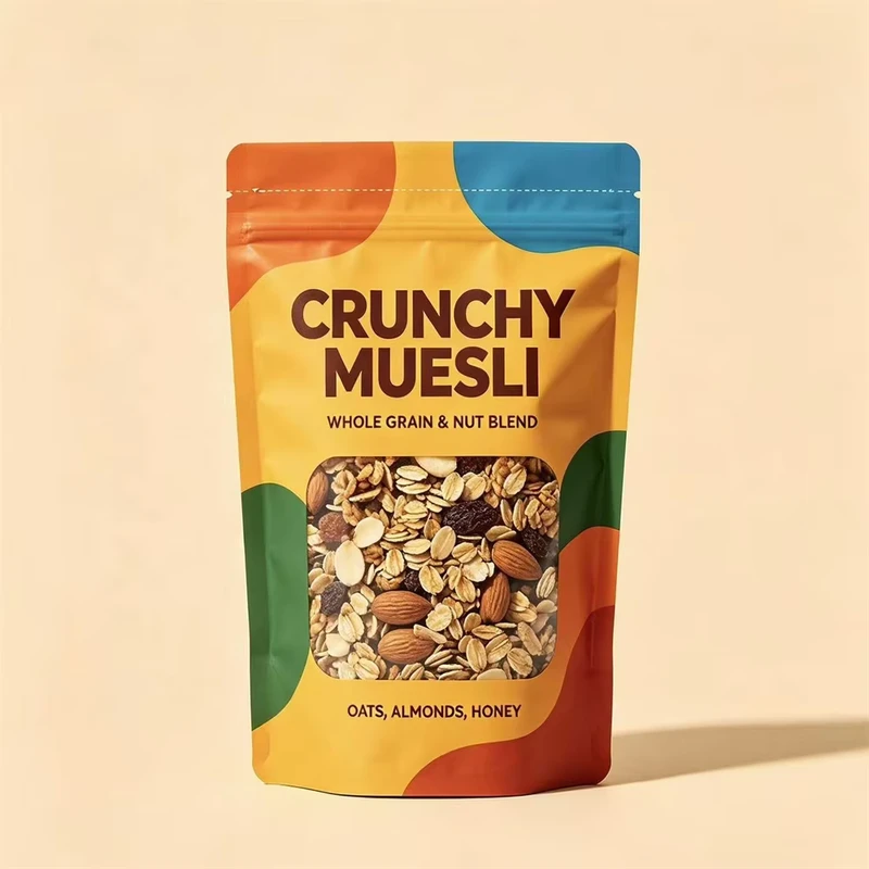 Custom-Resealable-Zipper-Food-Grade-Plastic-Packaging-Bags-for-Granola-Cereal-Oats-Cornmeal-500g-Clear-Window-Oatmeal-Pouch