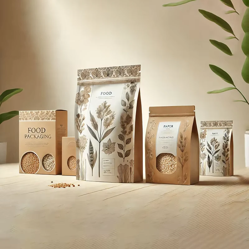 Custom-logo-Plastic-Aluminum-Foil-Laminated-Stand-up-Dried-Fruits-Packaging-Bags-Frosted-Kraft-Paper-Stand-up-Bags