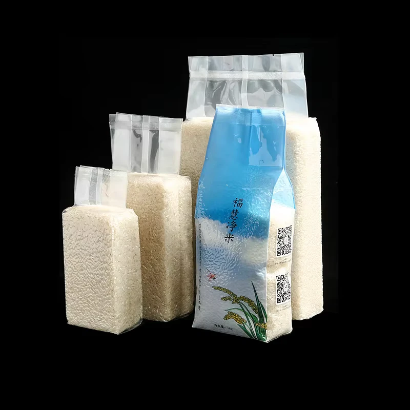 Customized-Rice-Vacuum-Pouch-Food-Grade-Transparent-Plastic-Bag-Side-Gusset-Heat-Seal-Packaging-Grain-Storage