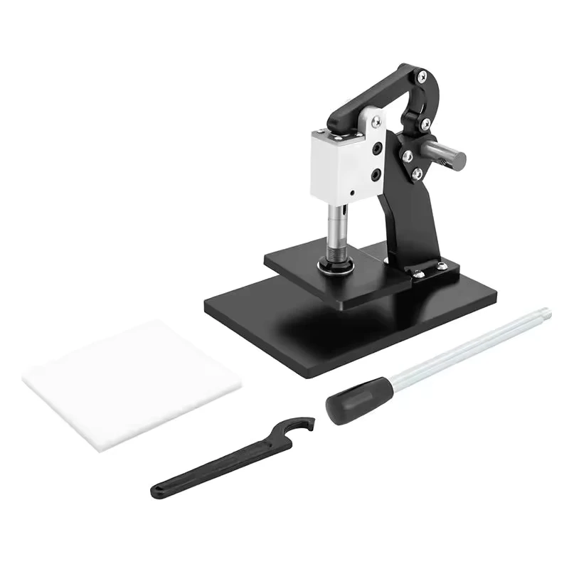 Desktop-10x140mm-Manual-Pressure-Sampling-Punching-0.8T-Force-Leather-Cloth-Embossing-Machine-10kg-0V-Voltage-2-Year