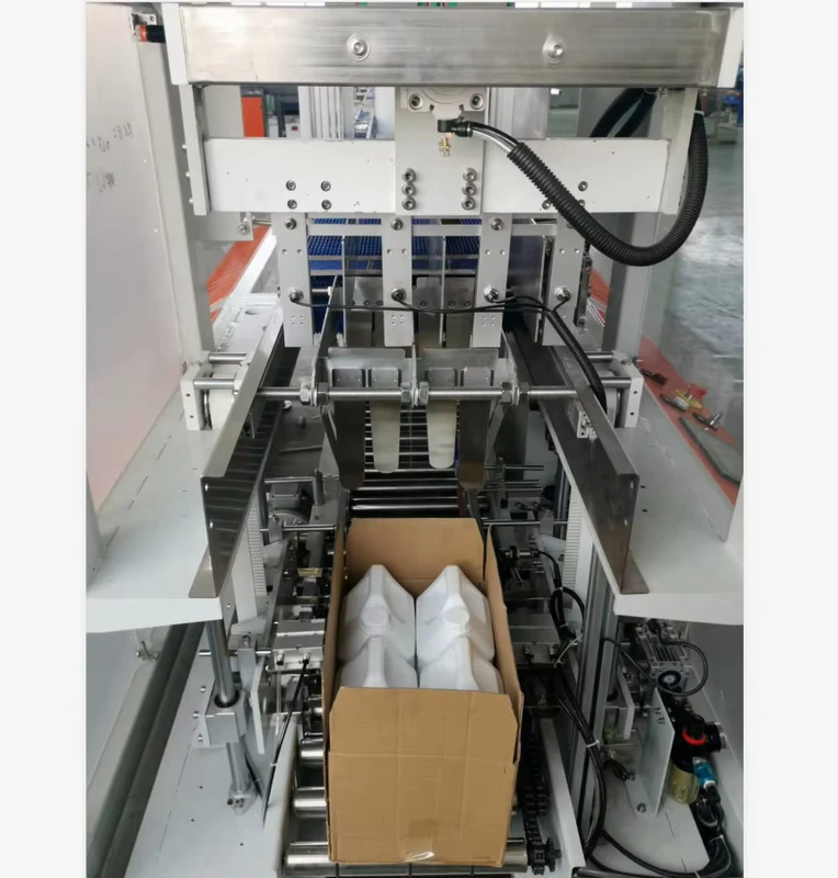 Drop-Falling-Type-Carton-Case-Packer-Packing-Machine-Line-Bottle-Drop-Packer-Machine