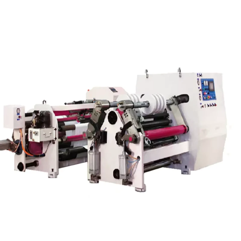 Dual-Shafts-Horizontal-Jumbo-Roll-Tape-Slitting-Rewinding-Machine