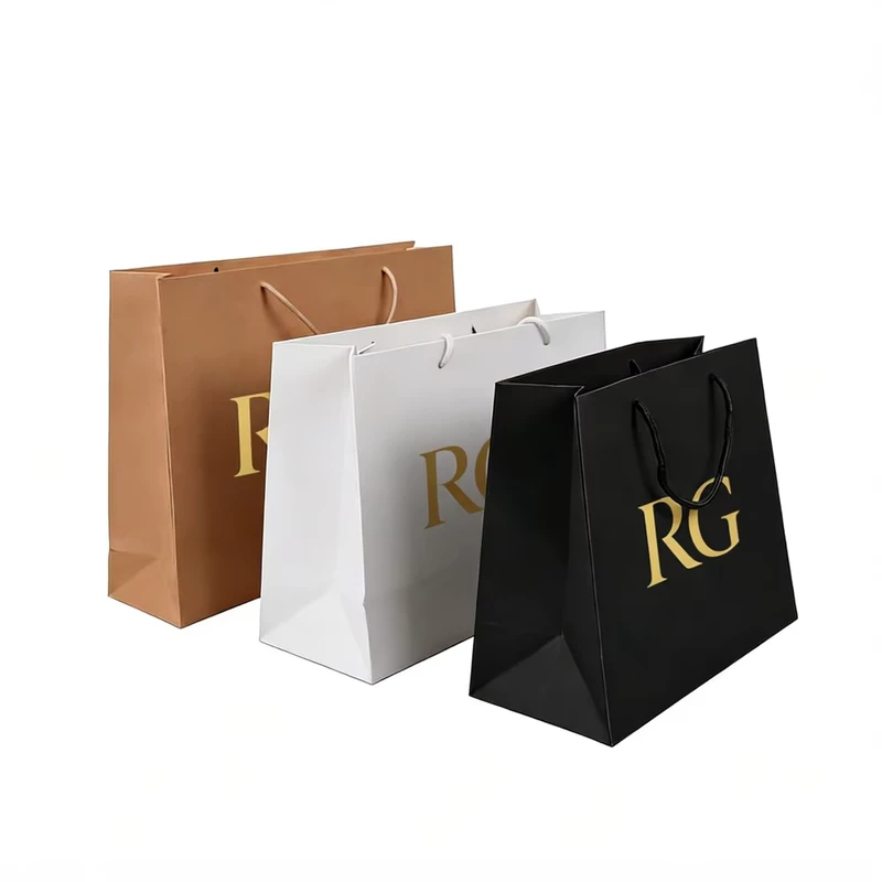 Durable-Rope-Handle-Packaging-High-End-Paper-Gift-Bag-Gold-Foil-Premium-Black-White-Brown-Shopping-Bag-with-Apparel-Cosmetics