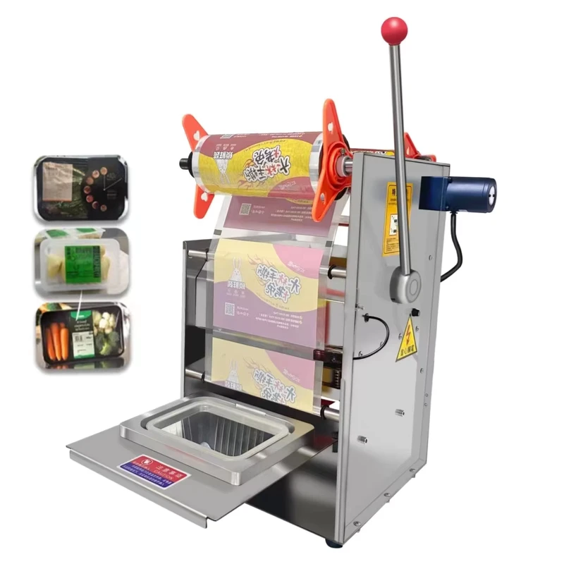 Easy-Operation-Food-Packaging-Machine-Semi-Automatic-Tray-Packaging-Machine