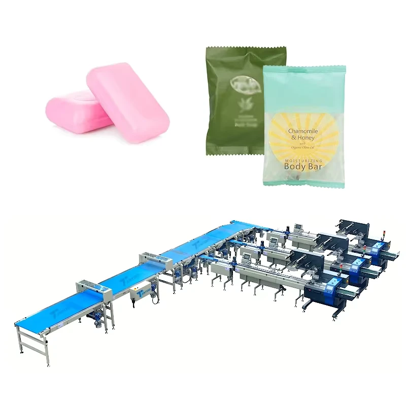 Easy-to-Operate-Automatic-Horizontal-Bath-Handmade-Bar-Soap-Packing-Packaging-Production-Line