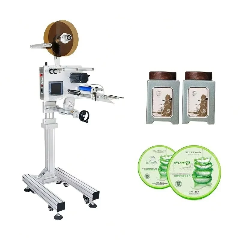 Electric-Automatic-Flat-Surface-Bag-Labeling-Machine-Date-Price-Code-for-Food-Packaging-New-Used-Condition